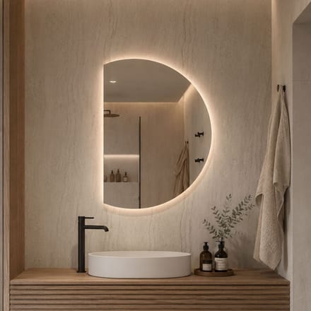 Milton & Oldbrook Wandspiegel met Verlichting 60 x 90 cm Osuna