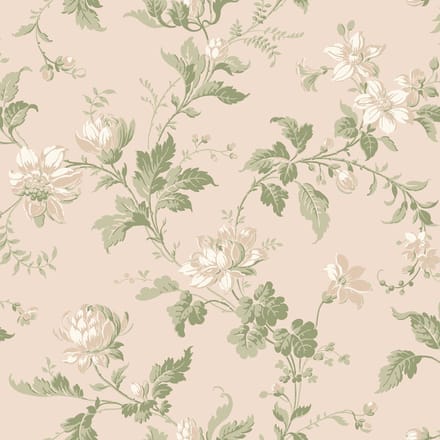 Boråstapeter Vliesbehang 4519 - Anno - Botanisch Wit - 53cm x 10.05m