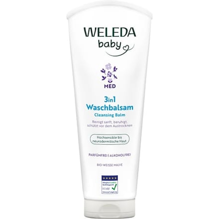 WELEDA Baby's en kinderen Witte wasbalsem 3in1 Babyzeep & -douchegel Dames 200 ml