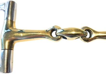 Pagony D-trens Dubbel Gebroken Anatomisch16mm - Maat: 13,5 - Goud - RVS/aurigan