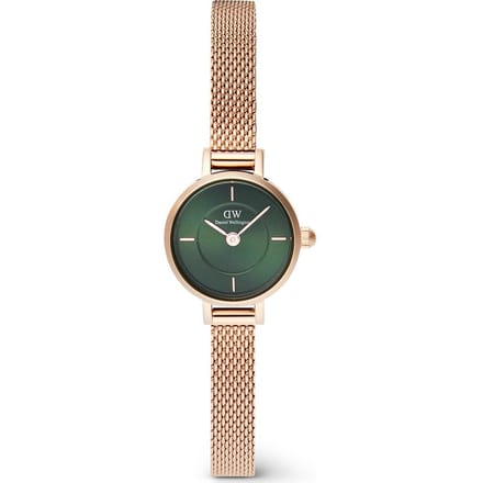 Daniel Wellington DW Watch Petite Mini Emerald Melrose 19mm Rose Gold