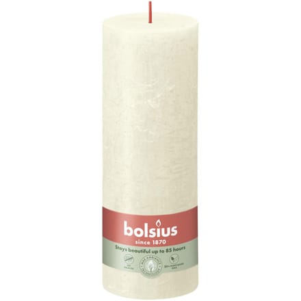 Bolsius Stompkaars Rustiek soft parel 190x68 mm