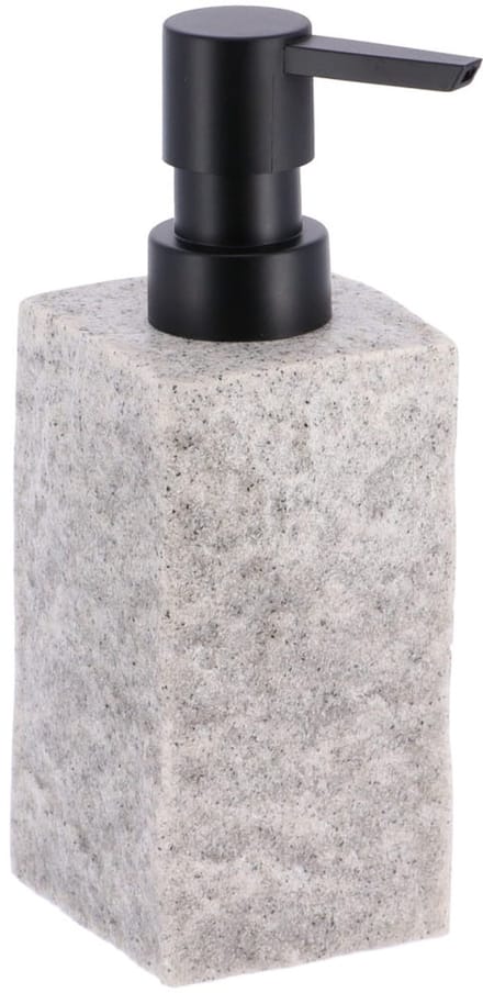 Tendance Zeeppompje/dispenser Ruby - licht grijs - kunststeen - 18 cm - 260 ml