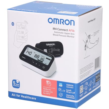 Omron M4 Connect Afib - Bloeddrukmeter - Bluetooth - Detectie AFib - Geheugen 120 metingen