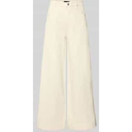 Wide fit jeans met logodetail model 'Eila'