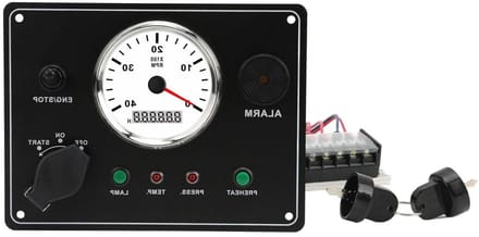 Boordcomputer Schakelaar - Dashboard Paneel - Motor Controle - Meerdere Functies - 33 x 21 x 11 cm - Zilver