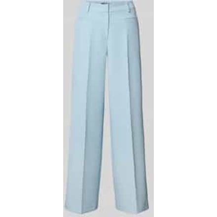 Stoffen broek met strookzakken en vouwplooi