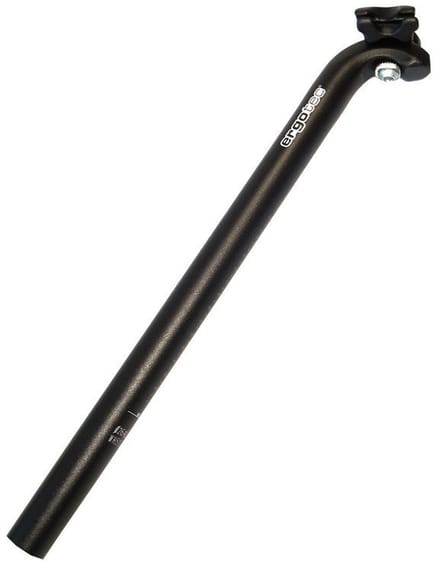 Ergotec Zadelpen Vast Hook 25,4 X 400 Mm Aluminium Zwart