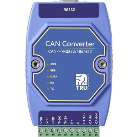 TRU COMPONENTS TC-ECAN-401 Multifunctionele module Modbus-RTU, CAN Bus, RS-485, RS-422, RS-232 12 V/DC, 24 V/DC 1 stuk(s)