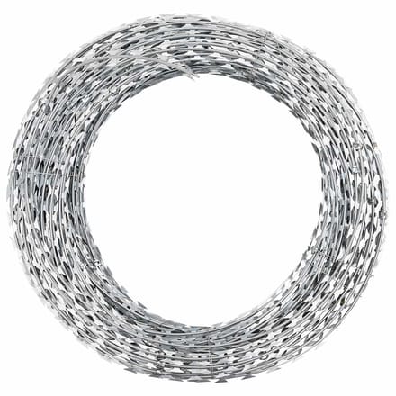 vidaXL - Scheermesprikkeldraad - concertina - gegalvaniseerd - staal - 60 - m