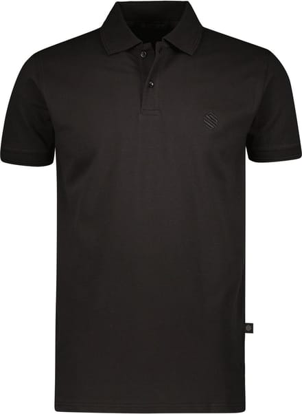 Gino Santi Polo Shirt Heren Basics | Zwart | Maat M