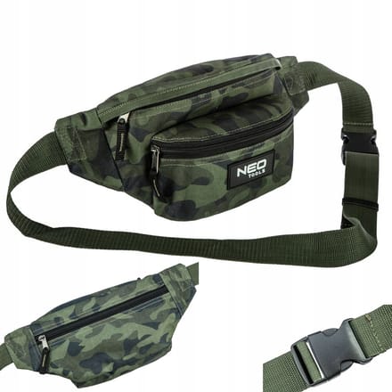 NEO TOOLS Camo Heuptas - Duurzame Polyester Organizer met 3 Vakken