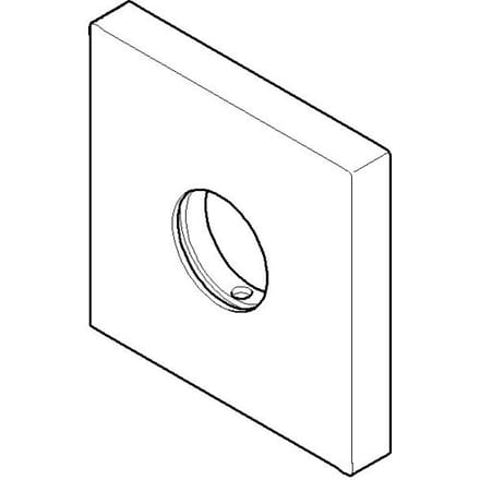 Dornbracht drawer rosette 60x60x9, 092798003-00