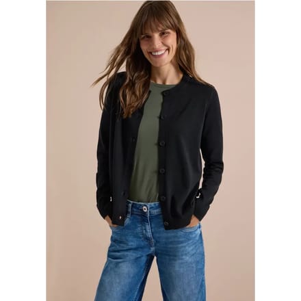 Vest met ronde hals en knoopsluiting