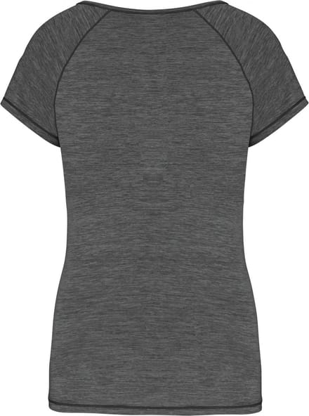 PROACT® Ecologisch dames sport T-shirt PA4020 - Marl Dark Grey - M