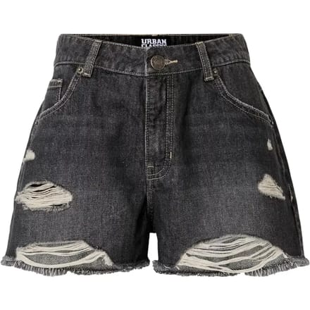 Urban Classics - Destroyed Denim Korte broek - Taille, 32 inch - Zwart