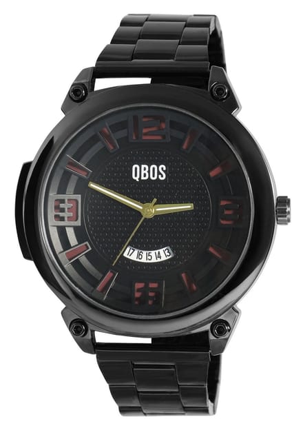 QBOS Herenhorloge roestvrij staal Datumaanduiding