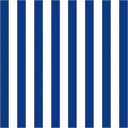 Ambiente Servetten - blauw/wit gestreept - 60x - 33 x 33 cm - 3-laags - Feest/decoratie servetten