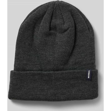 Beanie met labeldetail