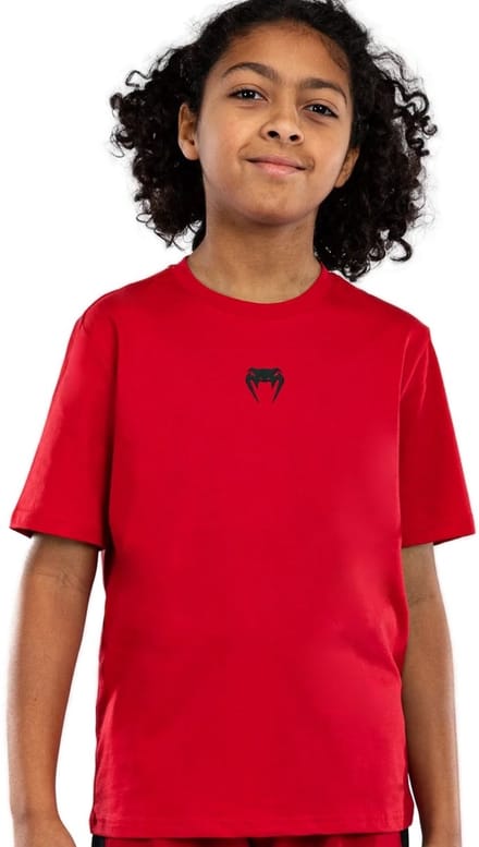 Venum Contender Kids Classic T-shirt Kersenrood - Maat 128 | 8 Jaar