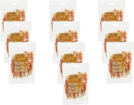 Timo Runder Kauwstick - Hondensnacks - 10 x Kip 12 cm 150 g 15 stuks