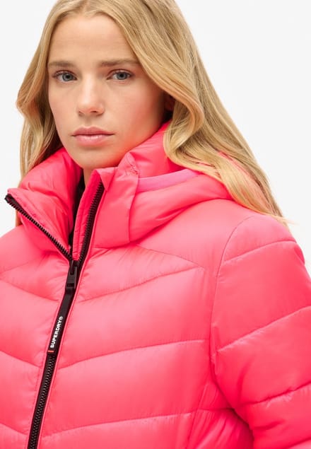 Superdry - Gewatteerde Fuji-jas met capuchon - Dames - Gewatteerde jassen