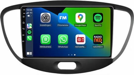 Carplay autoradio voor Hyundai i10 | 2008 t/m 2013 | Android 13 | Draadloos Apple Carplay & Android auto | 2GB + 32GB | 8-Core processor | Davilon | 2025 model | 2008 2009 2010 2011 2012 2013 | Bluetooth & Wifi