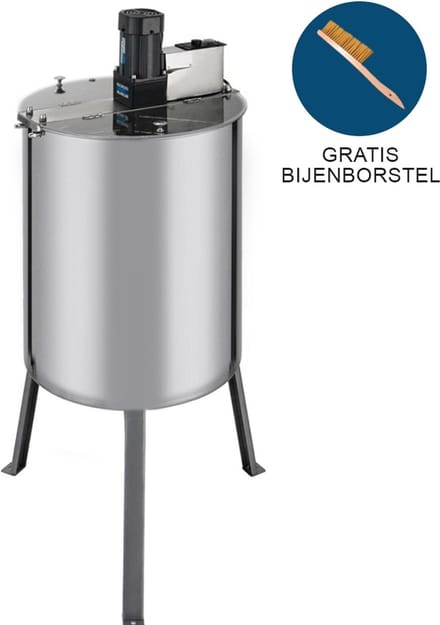 Honing centrifuge - rvs - 2-4 honingramen - inclusief bijenborstel