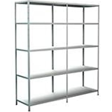 Legborden zonder grendels, H 2000 x B 1800 x D 500 mm, wit