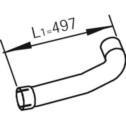 Uitlaatpijp DINEX 47276