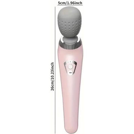 Draagbare handmassager, USB oplaadbaar, multifunctionele full body massage, ontspan nek, rug, benen en taille roze
