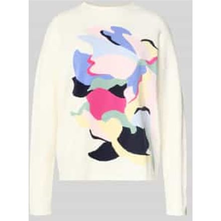 Gebreide pullover van Viscosemix met overgesneden schouders