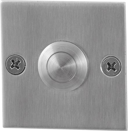 Deurbel - RVS geborsteld - RVS - GPF - Huisbel GPF9827.08 vierkant 50x50x2 mm RVS geborsteld
