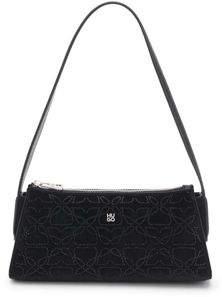 HUGO schoudertas Chris 2.0 SV Hobo Bag Black zwart
