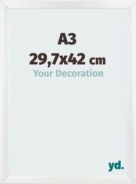 Your Decoration - Fotolijst A3 29,7x42 cm - MDF - Wit Hoogglans - Pisa