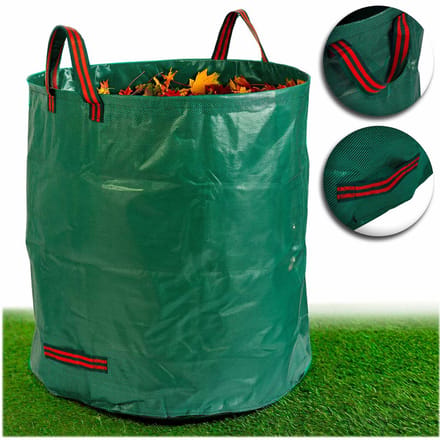 Tuinmand voor bladeren 272 l Plonos PL-524 groen