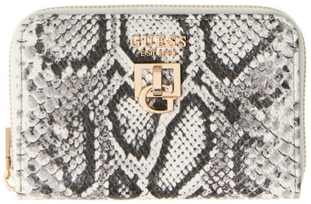 GUESS portemonnee Bianca SLG Zip Around Wallet Natural veelkleurig