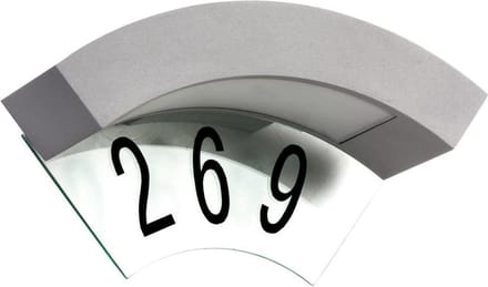 Luxform Canning LED wand buitenlamp met huisnummer optie - 230V