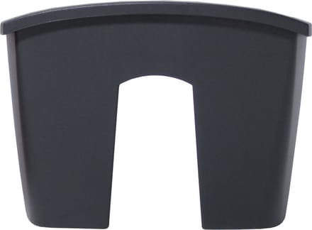 Prosperplast Plantenbak - railing - kunststof - 58 cm - antraciet grijs - buiten