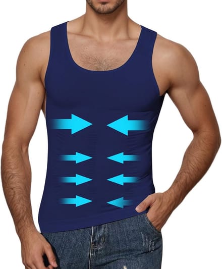 Compressieshirt voor Heren: Slankere Buik & Figuurvormend Onderhemd