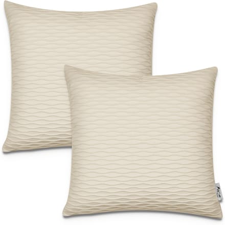 Kussensloop Chino beige 45x45 cm, 2 stuks
