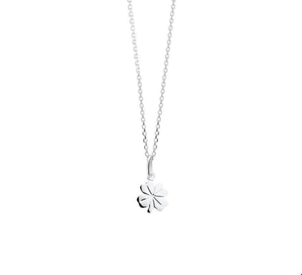 Zilveren Collier klaver 1 1020996