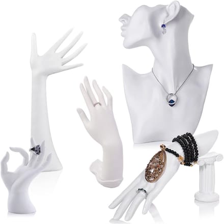 Sieradenstandaard Hars - Display Rek - Sieraden Presenteren - Stijlvol Kunstwerk - 1 stuk - Wit