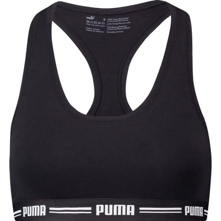 Puma - Maat S - Iconic Racerback Bra - Racerback Sport Beha Zwart