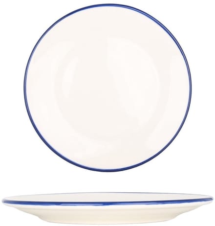 Bonna Dessertbord - Linea Blue - Porselein - 19 cm - set van 6