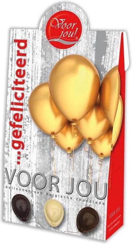 Voor Jou Cadeau doos young ballonnen gefeliciteerd 100 gram