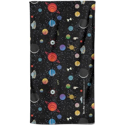 Rick and Morty Space Pattern Beach Towel