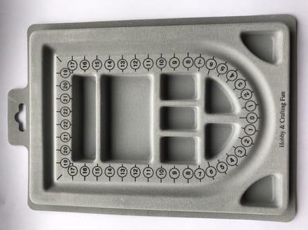 Hobby & Crafting Fun kralenbord klein - kralen sorteerbord 14x20 cm.