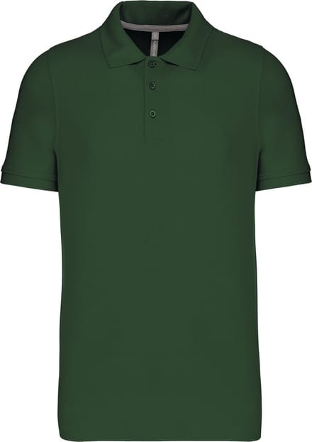 Herenpolo korte mouwen met knopen merk Kariban Forest Green - S