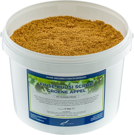 Kuusi Scrub Groene Appel 5 liter - Hydraterende Lichaamsscrub